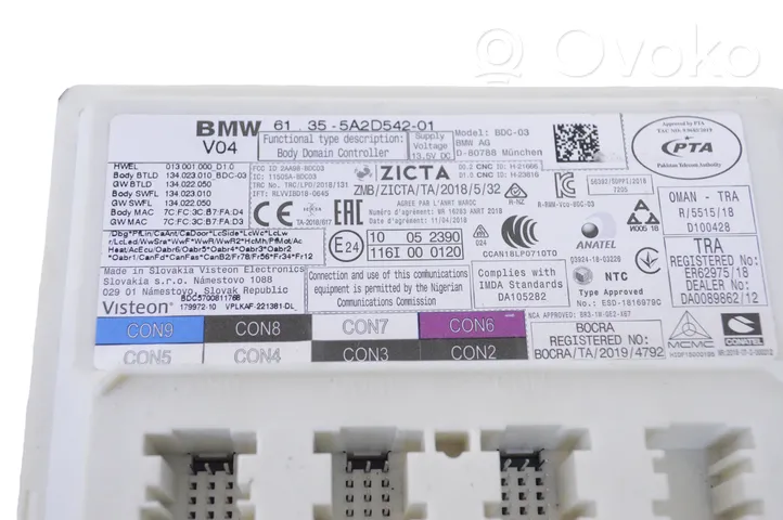 BMW 1 F40 Sterownik / Moduł komfortu 5A2D542