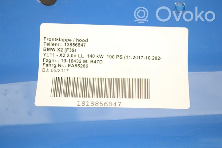 BMW X2 F39 Priekšējais detaļu komplekts 7636071