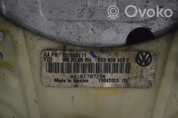 Volkswagen Beetle A5 Elektryczny podnośnik szyby drzwi tylnych 5C3839402E