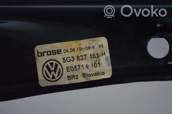 Volkswagen Golf VII Elektryczny podnośnik szyby drzwi przednich 5G3837461H