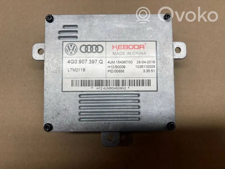 Audi A3 S3 8V Xenon-valojen ohjainlaite/moduuli 4G0907397Q