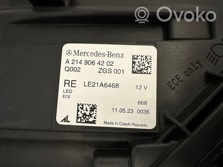 Mercedes-Benz E W214 Faro/fanale A2149064202