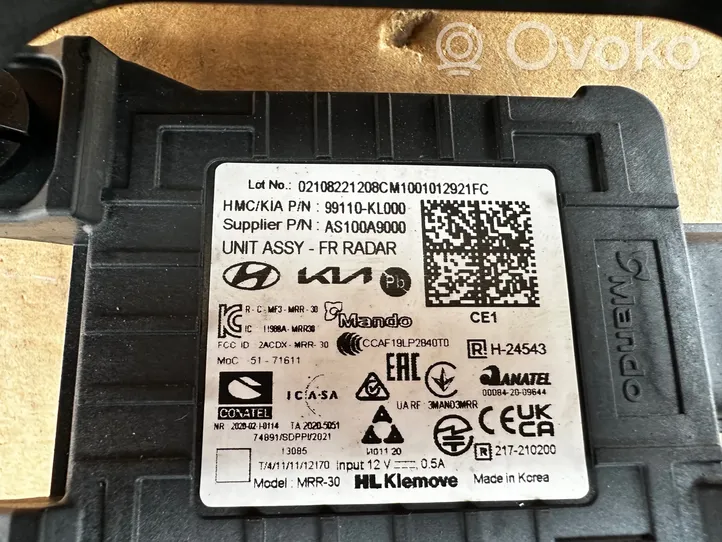 Hyundai Ioniq 5 Capteur radar de distance 99110KL000