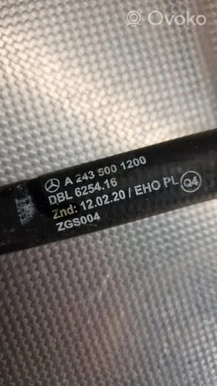 Mercedes-Benz EQA Tubo flessibile del liquido di raffreddamento del motore A2435001200