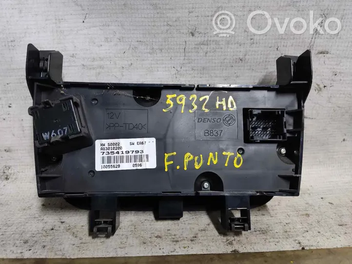 Fiat Grande Punto Panel klimatyzacji 735419793