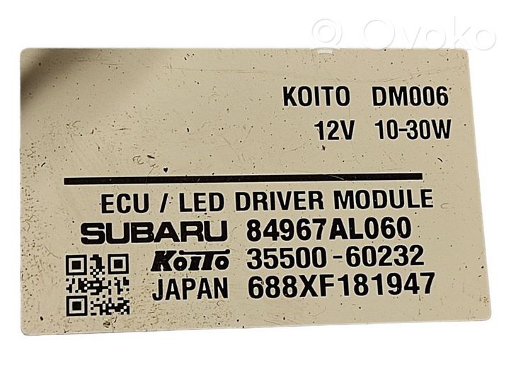 Subaru Outback Module de contrôle de ballast LED 84967AL060