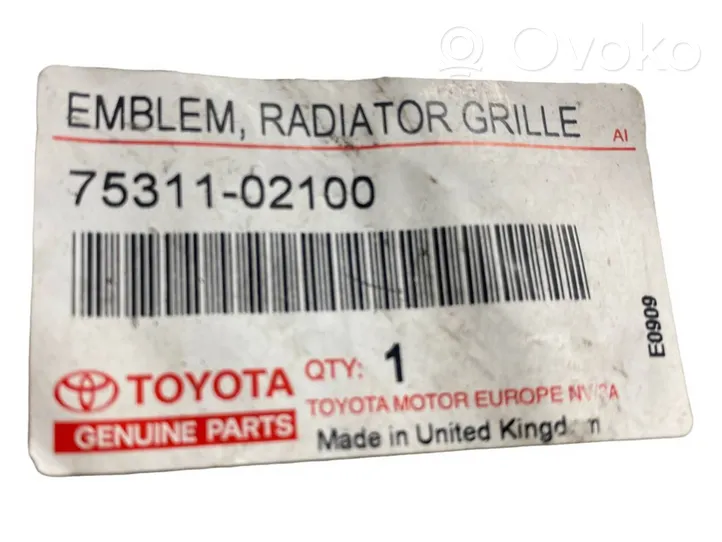 Toyota Corolla E120 E130 Logo, emblème, badge 7531102100