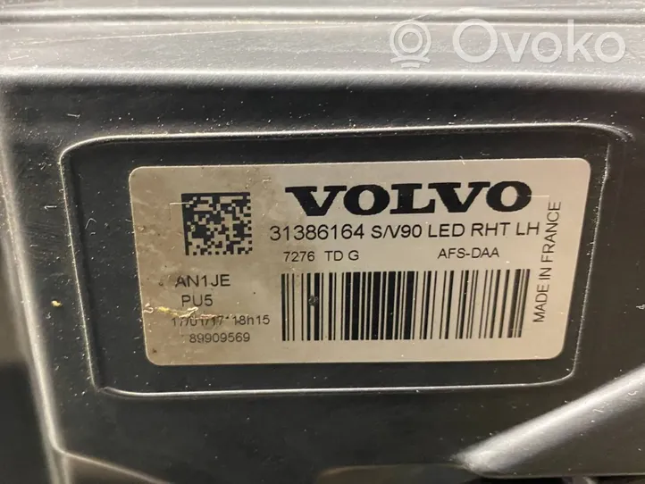 Volvo S90, V90 Lampa przednia 31386164