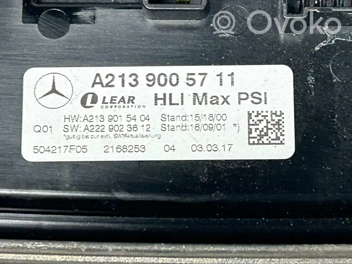 Mercedes-Benz E W213 Ajovalojen virranrajoitinmoduuli Xenon A2139005711