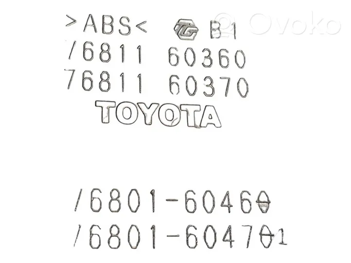 Toyota Land Cruiser (J150) Poszycie / Tapicerka tylnej klapy bagażnika 7681160360