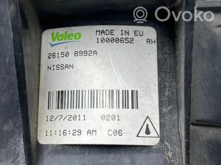 Nissan Qashqai+2 Światło przeciwmgłowe przednie 261508992A