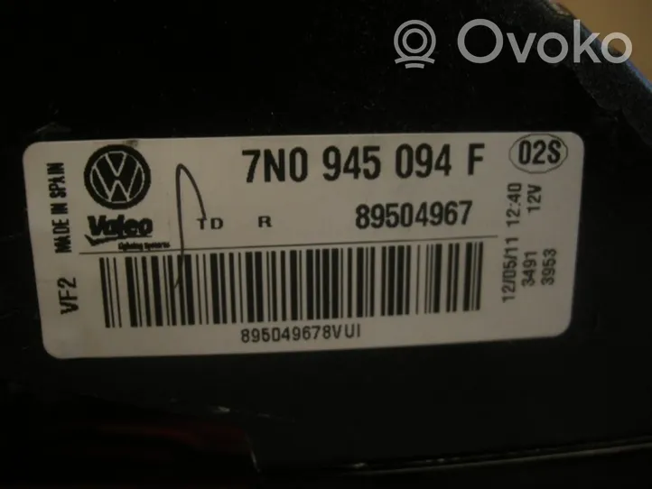 Volkswagen Sharan Tailgate rear/tail lights 7N0945094F