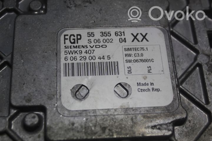 Opel Vectra C Komputer / Sterownik ECU silnika 55355631