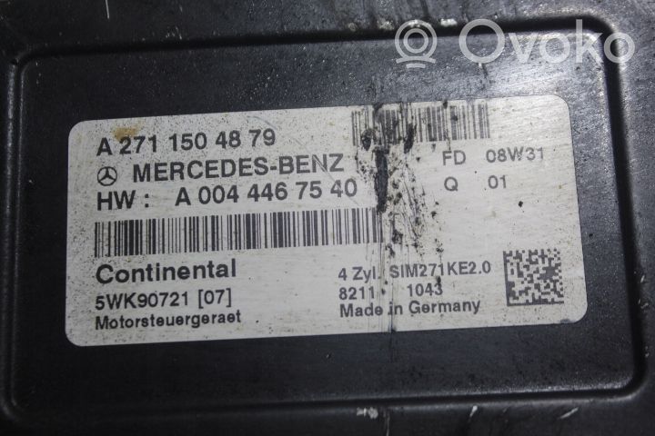 Mercedes-Benz C W204 Komputer / Sterownik ECU silnika 5WK90721