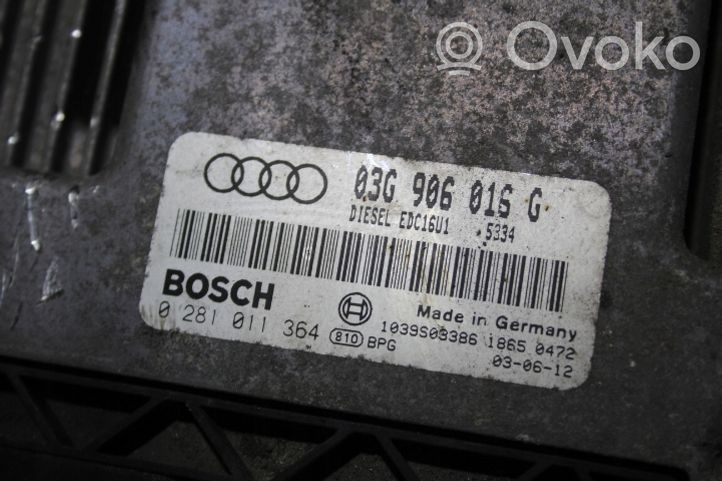 Audi A3 S3 8P Moottorin ohjainlaite/moduuli (käytetyt) 0281011364