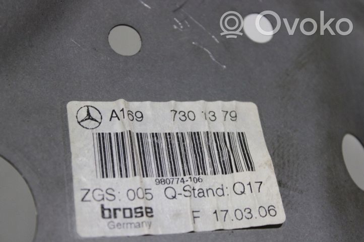 Mercedes-Benz A W169 Mechanizm podnoszenia szyby tylnej bez silnika 