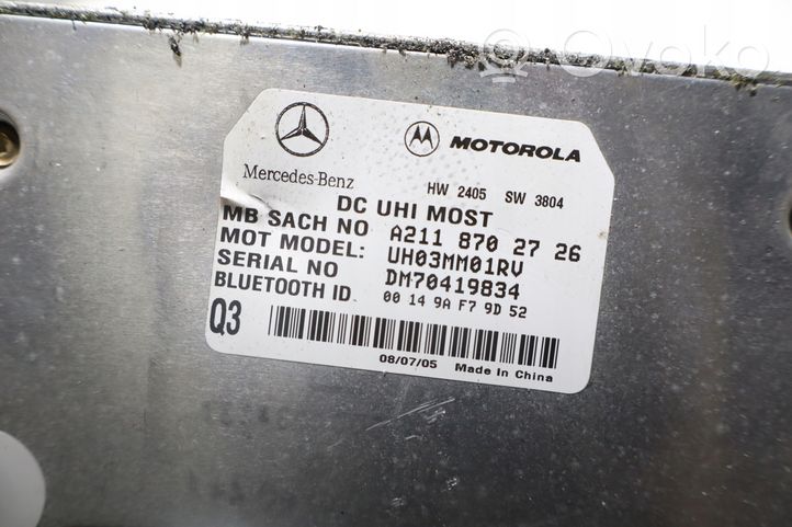 Mercedes-Benz ML W164 Bluetoothin ohjainlaite/moduuli 