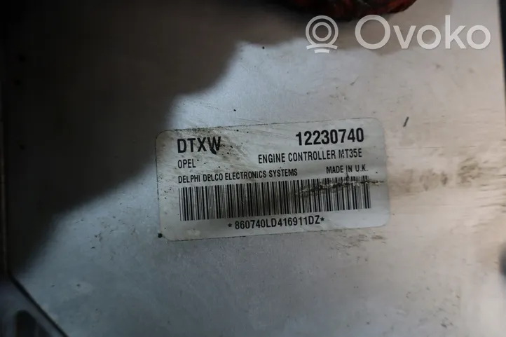 Opel Astra H Komputer / Sterownik ECU silnika 