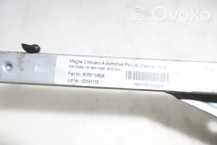 Nissan Micra Meccanismo di sollevamento del finestrino anteriore senza motorino 3036928.A