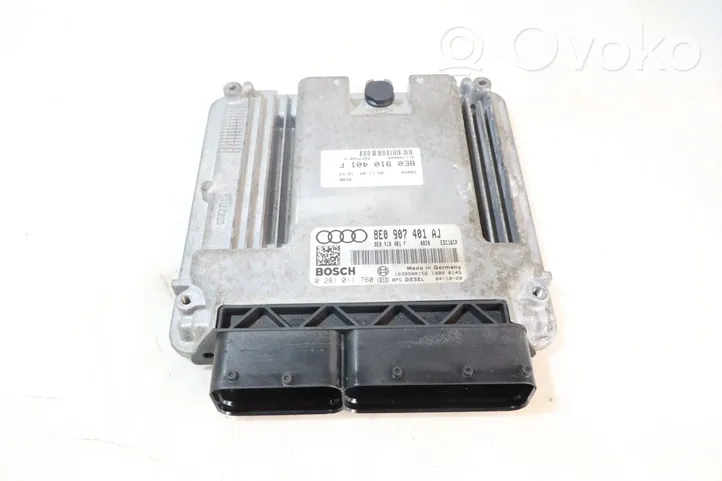 Audi A4 S4 B7 8E 8H Unité de commande, module ECU de moteur 0281011760