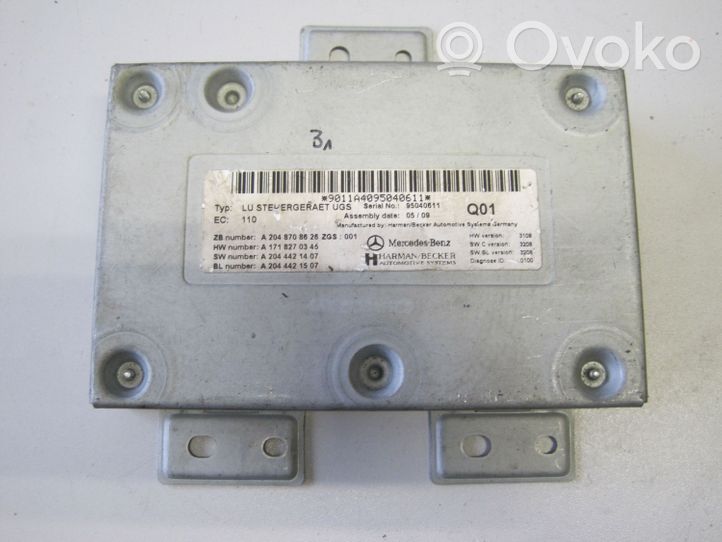 Mercedes-Benz C W204 Unité de commande, module ECU de moteur A2048708626