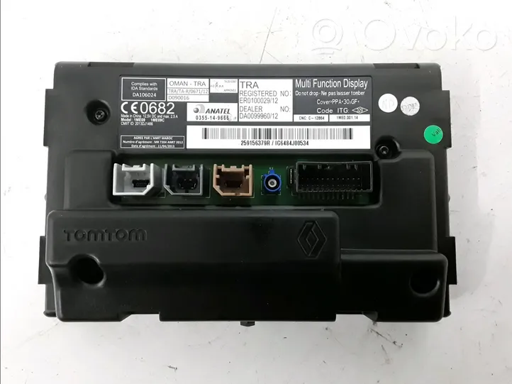 Renault Zoe Monitor / wyświetlacz / ekran 259150869R