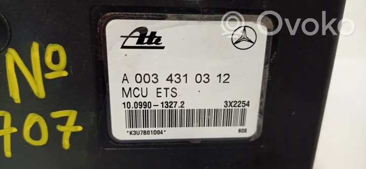 Mercedes-Benz SLK R170 ABS Pump A0034310312