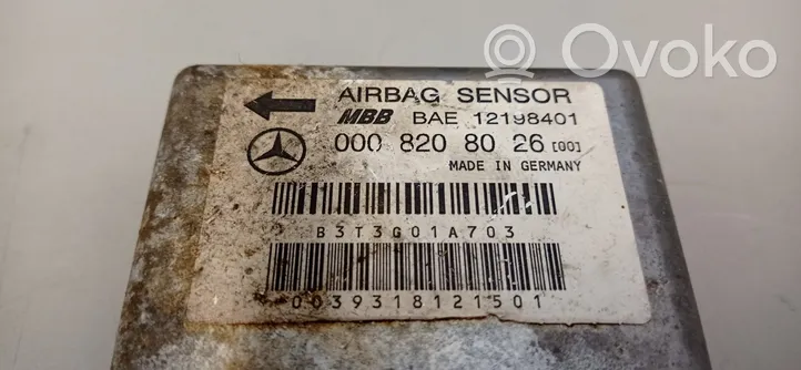 Mercedes-Benz S W140 Centralina/modulo airbag 0008208026