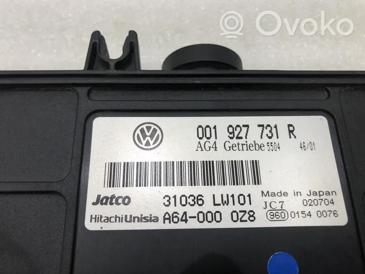 Volkswagen Polo IV 9N3 Pavarų dėžės valdymo blokas 001927731R