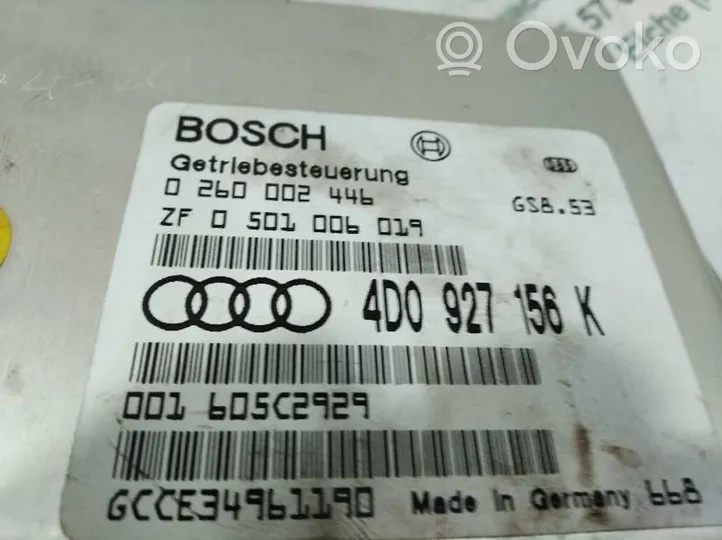 Audi A8 S8 D2 4D Centralina/modulo scatola del cambio 4D0927156E