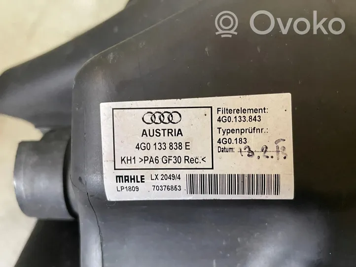 Audi A6 S6 C7 4G Coperchio scatola del filtro dell’aria 