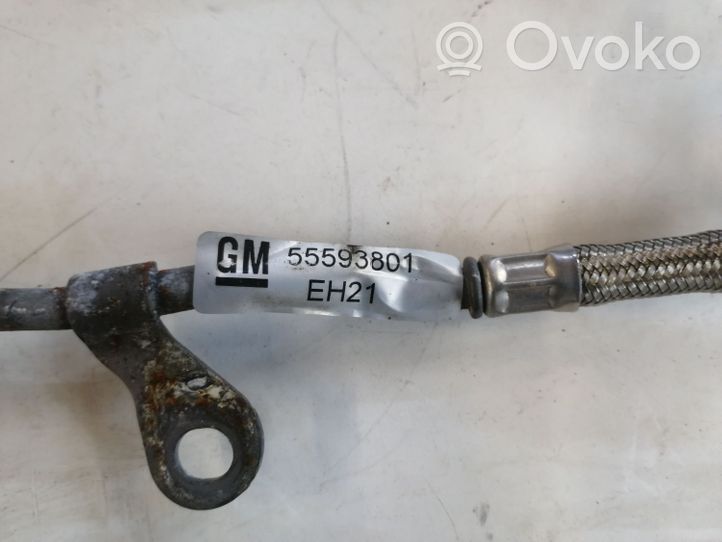 Opel Meriva B Przewód olejowy smarowania turbiny 55593801