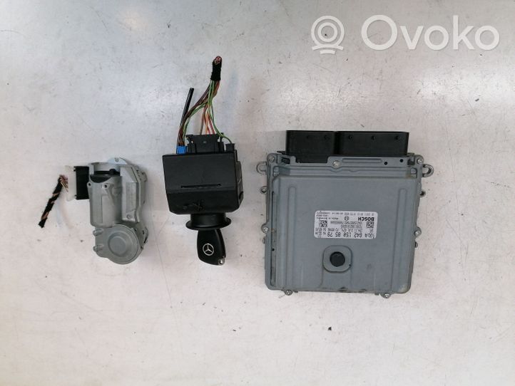 Mercedes-Benz C W203 Kit centralina motore ECU e serratura A6421508579