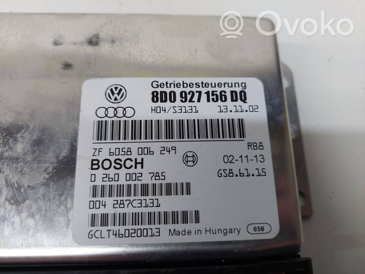 Volkswagen PASSAT B5.5 Unidad de control/módulo de la caja de cambios 8D0927156DQ