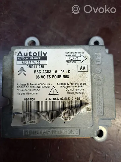 Citroen Xsara Picasso Module de contrôle airbag 602327400