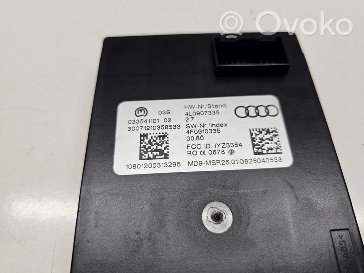 Audi Q7 4L Beraktės sistemos KESSY (keyless) valdymo blokas/ modulis 4L0907335