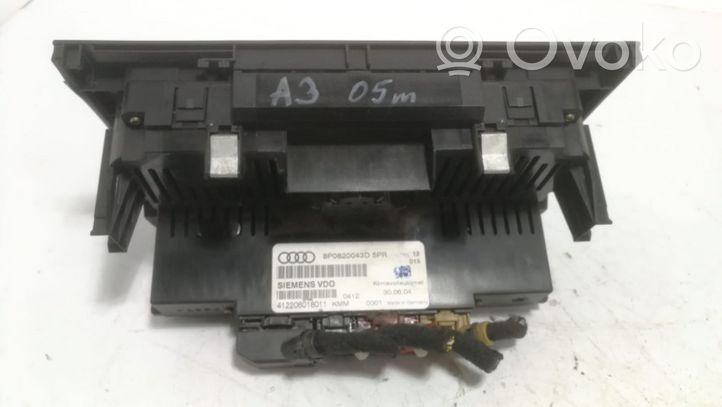 Audi A3 S3 8P Panel klimatyzacji 