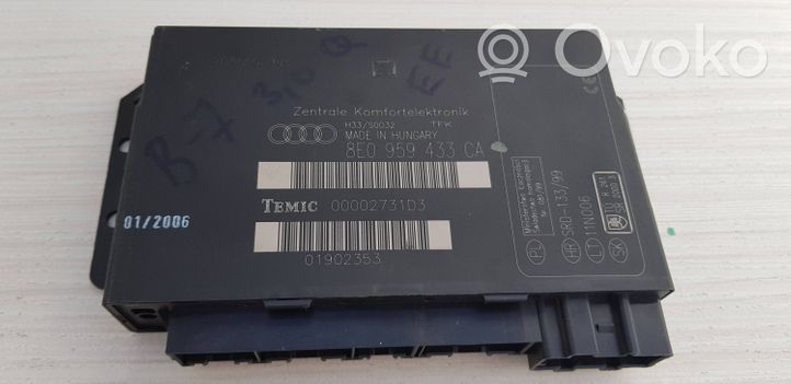 Audi A4 S4 B7 8E 8H Moduł / Sterownik komfortu 8E0959433CA