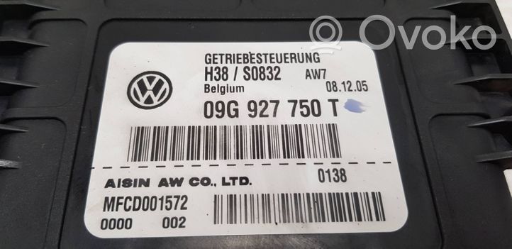 Volkswagen PASSAT B6 Module de contrôle de boîte de vitesses ECU 09G927750T