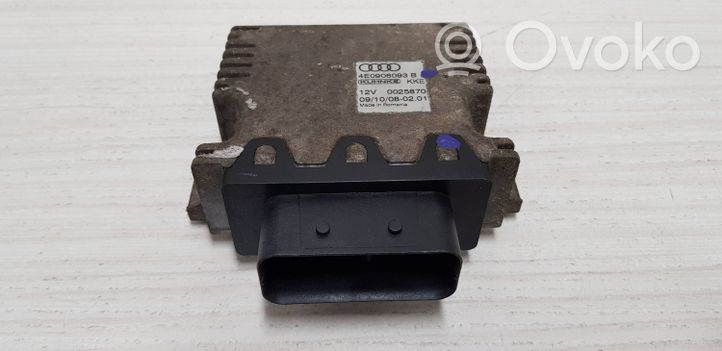 Audi A8 S8 D3 4E Polttoaineen ruiskutuspumpun ohjainlaite/moduuli 4E0906093B