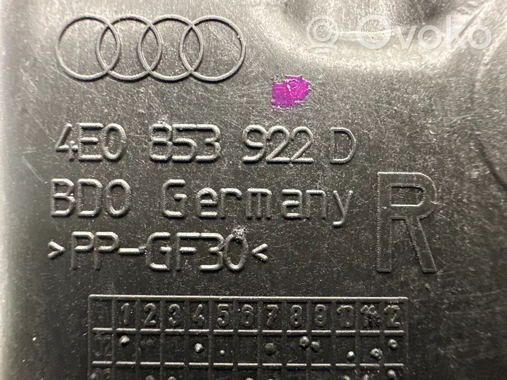 Audi A8 S8 D3 4E Halterung Stoßstange Stoßfänger vorne 4E0853922D