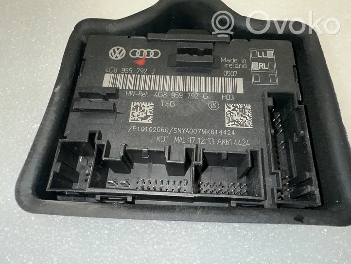 Audi A6 S6 C7 4G Unité de commande module de porte 4G8959792G