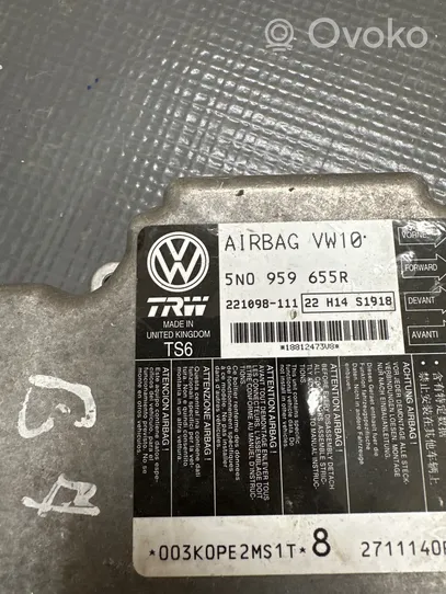 Volkswagen PASSAT B7 Airbag control unit/module 5N0959655R