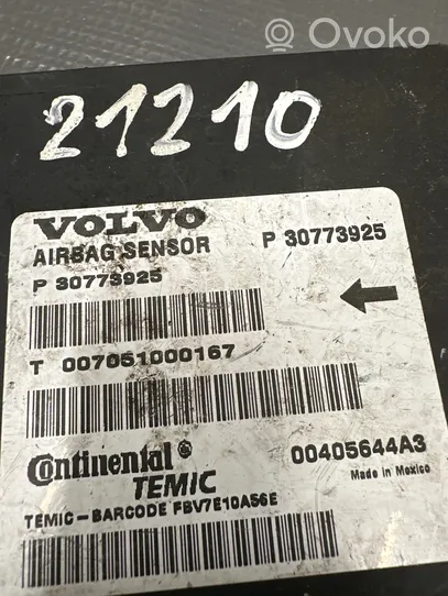 Volvo S80 Turvatyynyn ohjainlaite/moduuli 30773925