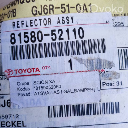 Scion xA Riflettore fanale posteriore 8158052110