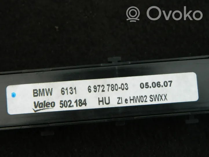 BMW X5 E70 Interruptor del sensor de aparcamiento (PDC) 6972780