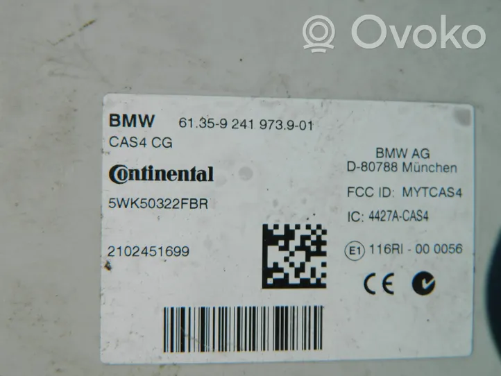 BMW 5 F10 F11 Centralina/modulo CAS 9241973