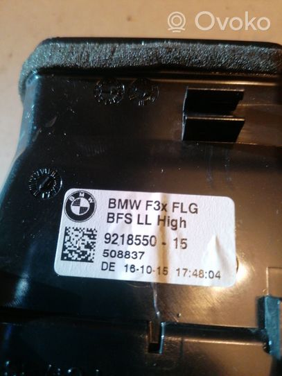BMW 3 F30 F35 F31 Garniture, panneau de grille d'aération latérale 9218550