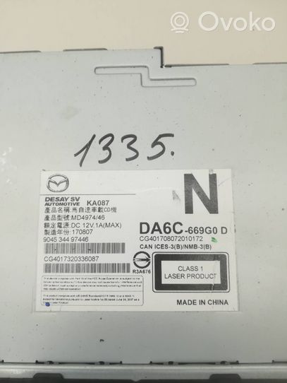 Mazda CX-3 Unità di navigazione lettore CD/DVD DA6C669G0D