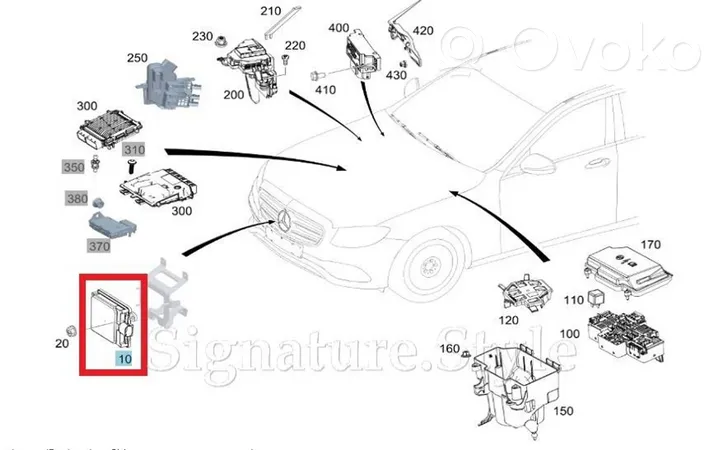 Mercedes-Benz EQA Capteur radar de distance A0009002839